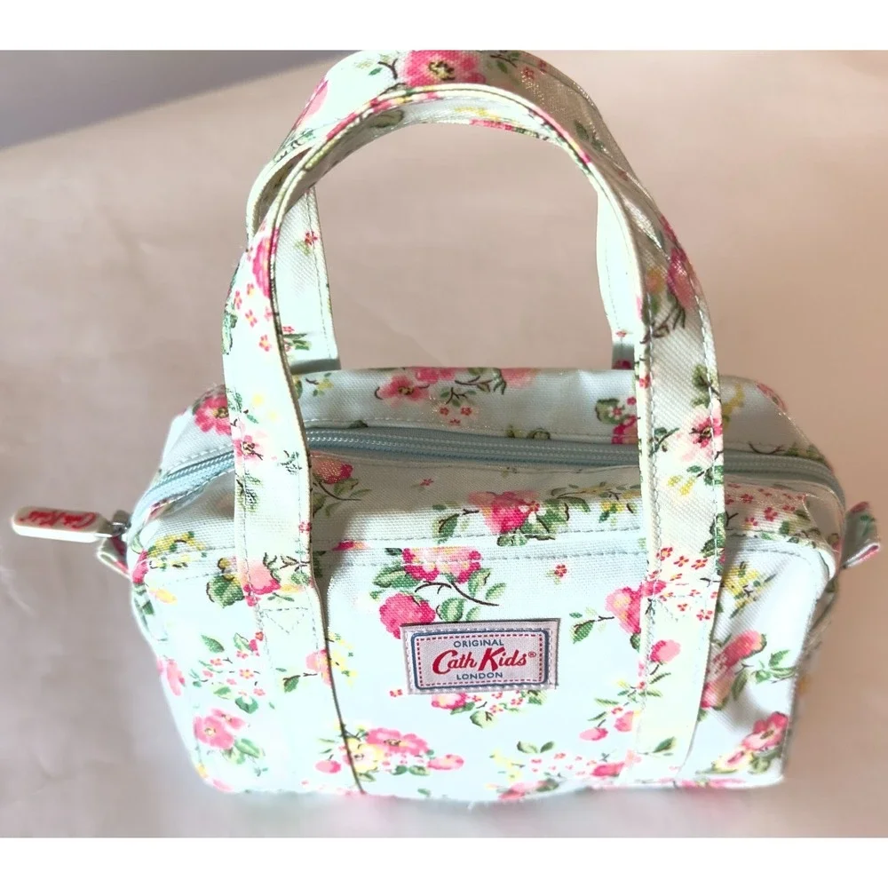 Cath Kidston Cath Kids Small Hand Bag w/‎ Coin Purse PVC Coated Cotton-Floral